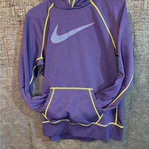 Nike Purple Hoodie with Yellow Trim